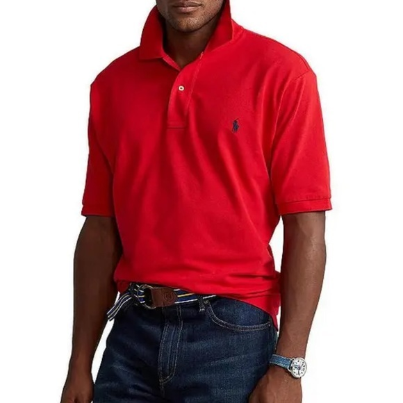 Polo Ralph Lauren Men’s Red‎ Short Sleeve Polo Size 2XL Tall New/NWT - Picture 1 of 9